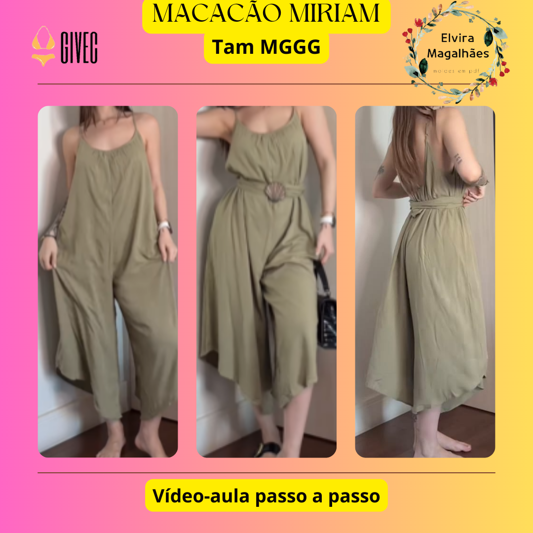 Molde Macacão Míriam