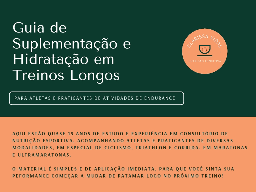 Imagem de capa para o Ebook Guia de Suplementação e Hidratação em Treinos Longos