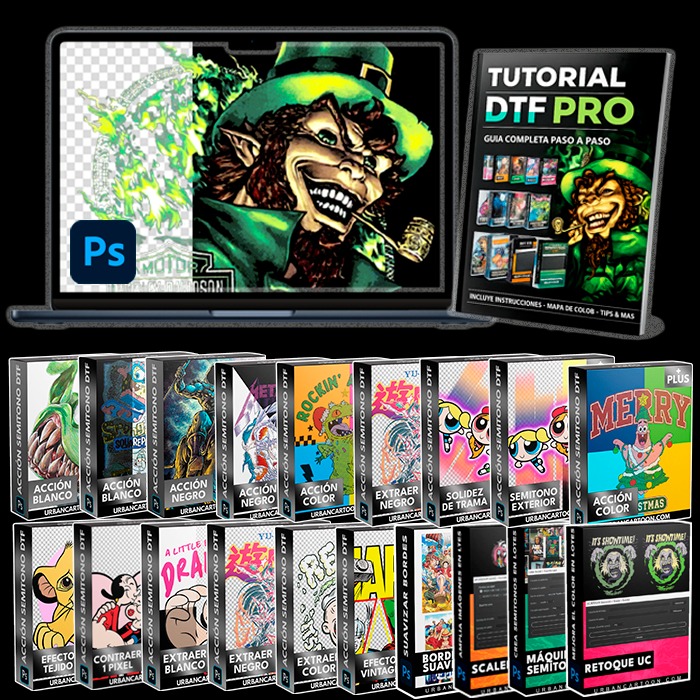 Dtf Tool DTF PRO | 19 Tools (Acciones + Máquinas DTF) | RRSS