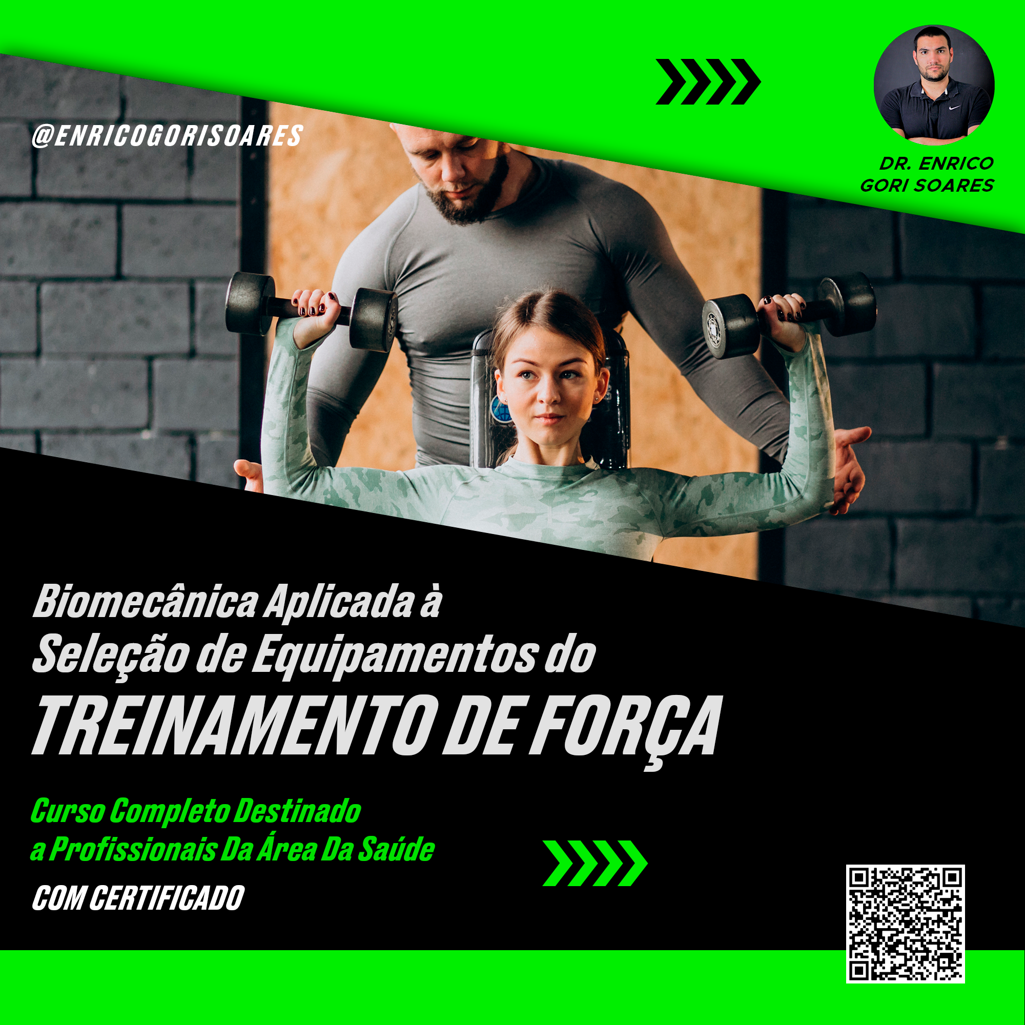 Imagem de capa para o Curso online CURSO - BIOMECÂNICA APLICADA À SELEÇÃO DE EQUIPAMENTOS DE TREINAMENTO DE FORÇA
