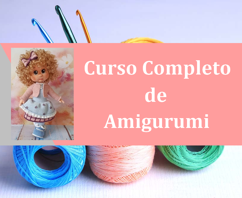 Imagem de capa para o Curso online Curso Completo de Amigurumi