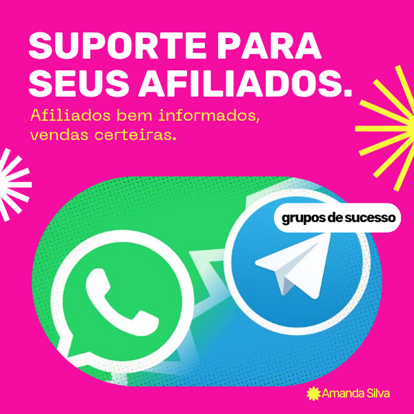 SUPORTE PARA SEUS AFILIADOS - Amanda Brasileiro da Silva | Hotmart