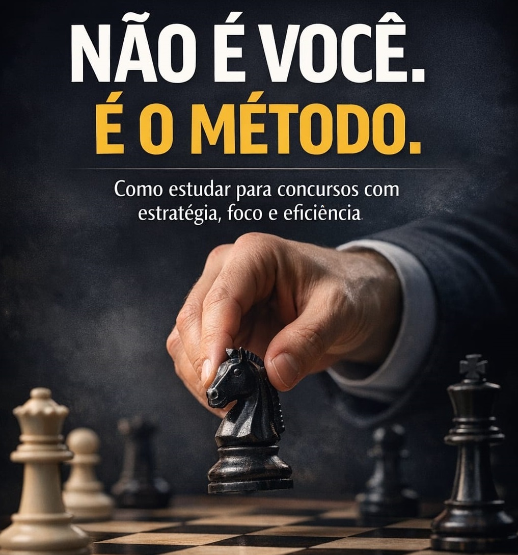 Não é você. É o método. Como estudar para concursos com estrátégia, foco e eficiência.