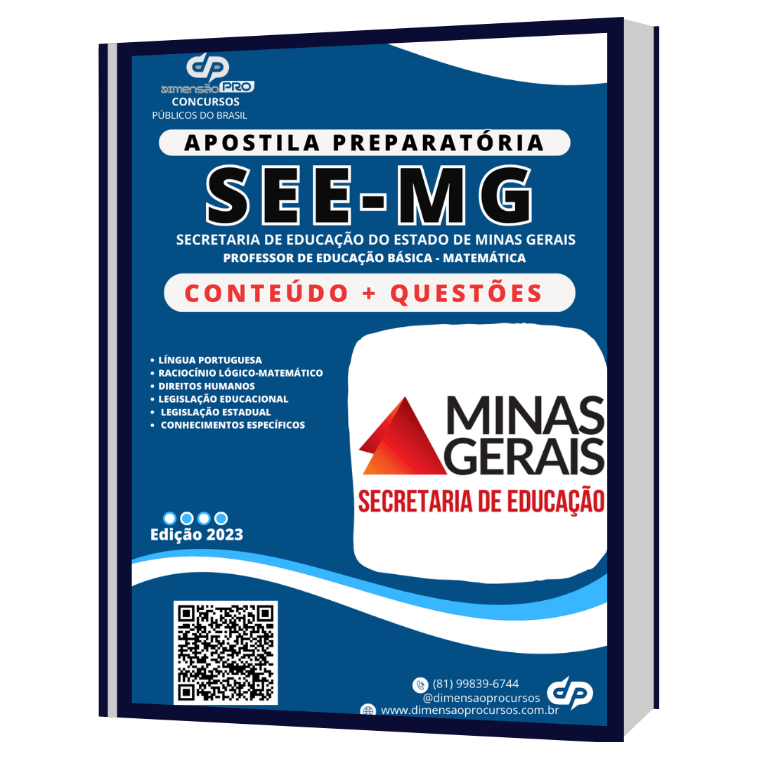 Apostila para SEE de Minas Gerais - Educação Básica - Professor de Matemática