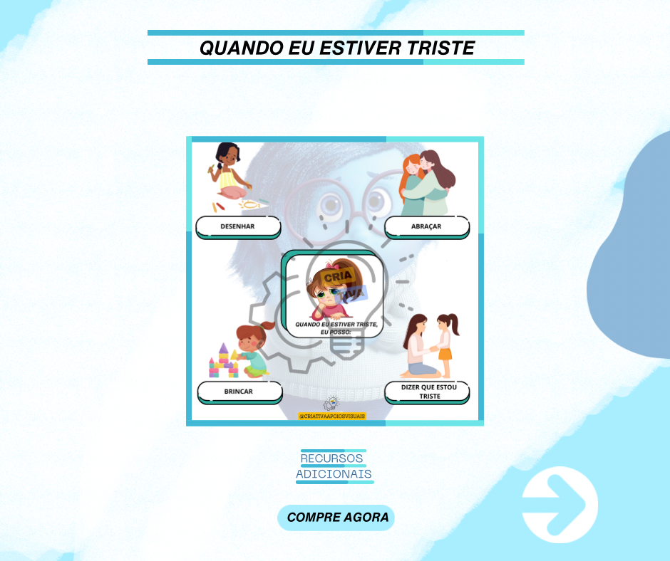 QUANDO ESTOU TRISTE (menina) - CRIATIVA APOIOS VISUAIS | Hotmart