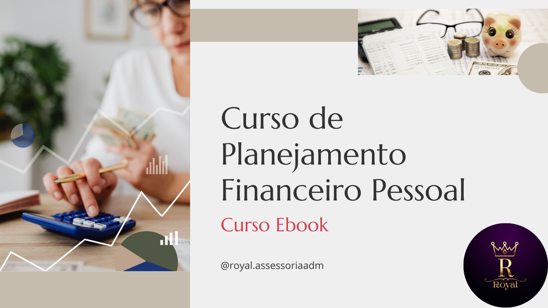 Imagem de capa para o Ebook Curso de Planejamento Financeiro Pessoal