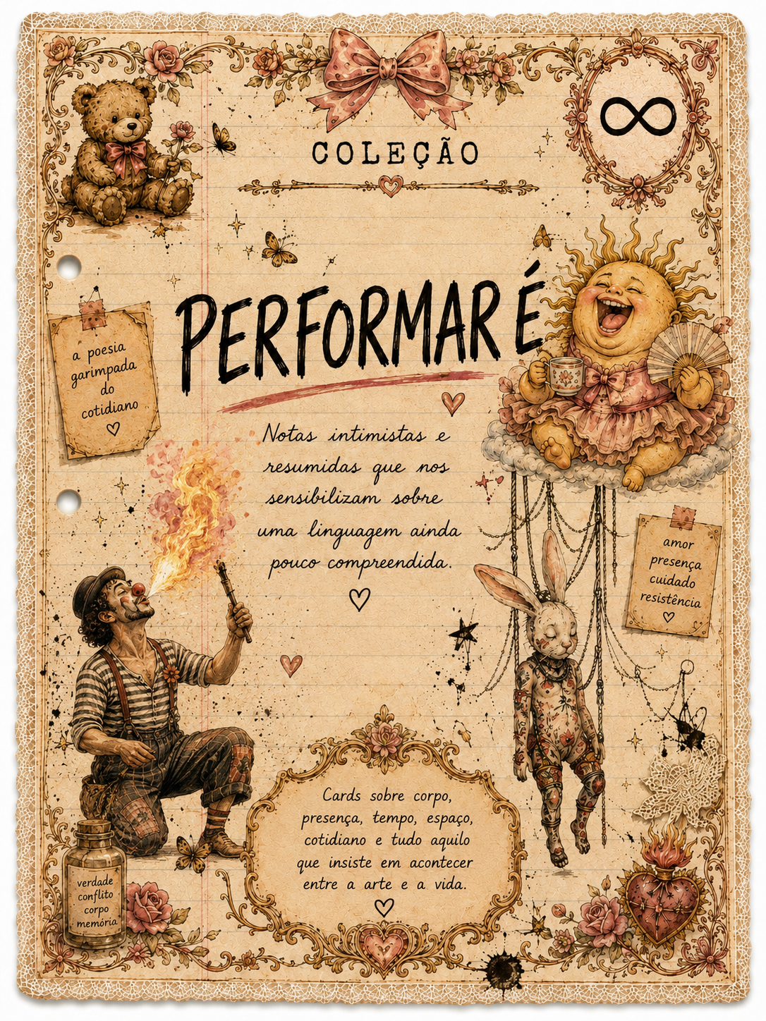 Performance Cards - Performar É, uma coleção de cartas ilustradas