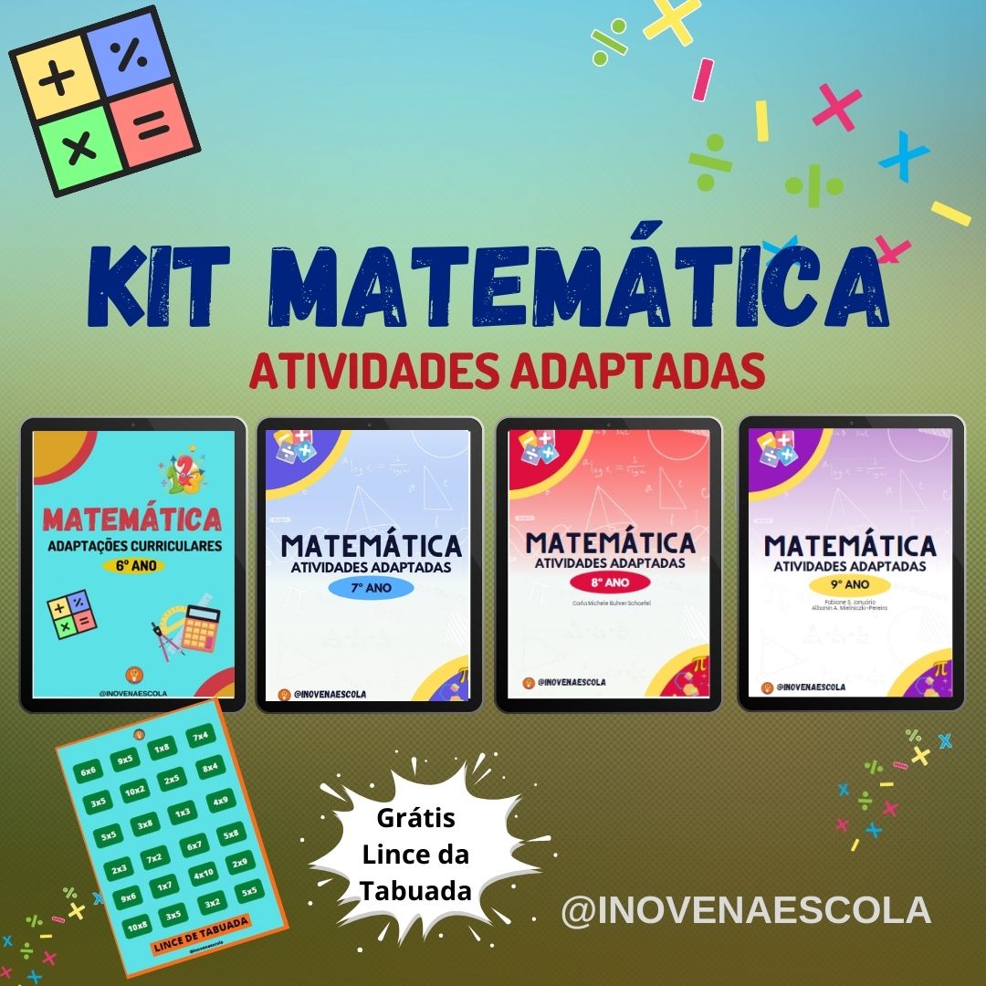 Imagem de capa para o Ebook Kit Matemática Atividades Adaptadas
