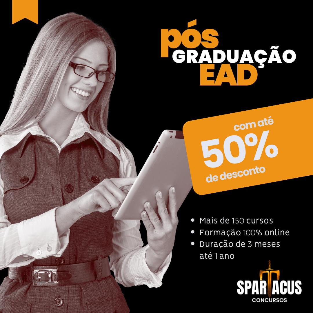 Pós graduação EAD - Diversas áreas (Spartacus Concursos) - Spartacu...