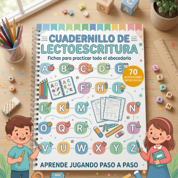 CUADERNILLO DE LECTOESCRITURA- FICHAS PARA PRACTICAR DE LA A -Z - E...