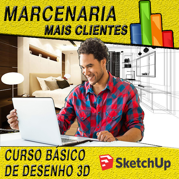 Marcenaria Mais Clientes - Curso básico de desenho 3D para Marceneiros em geral