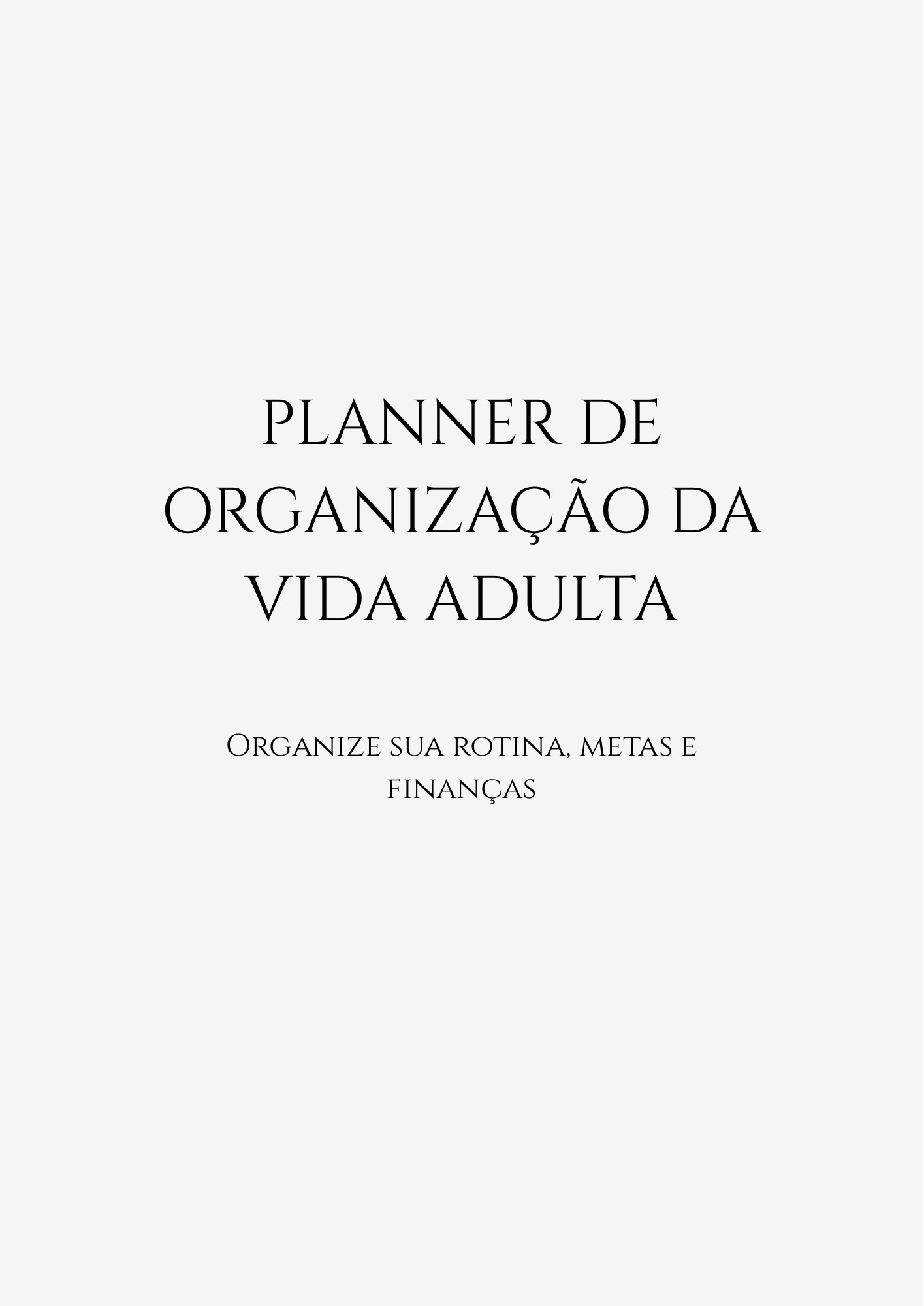 Planner Digital da Vida Adulta – Organize sua Rotina, Metas e Finan...