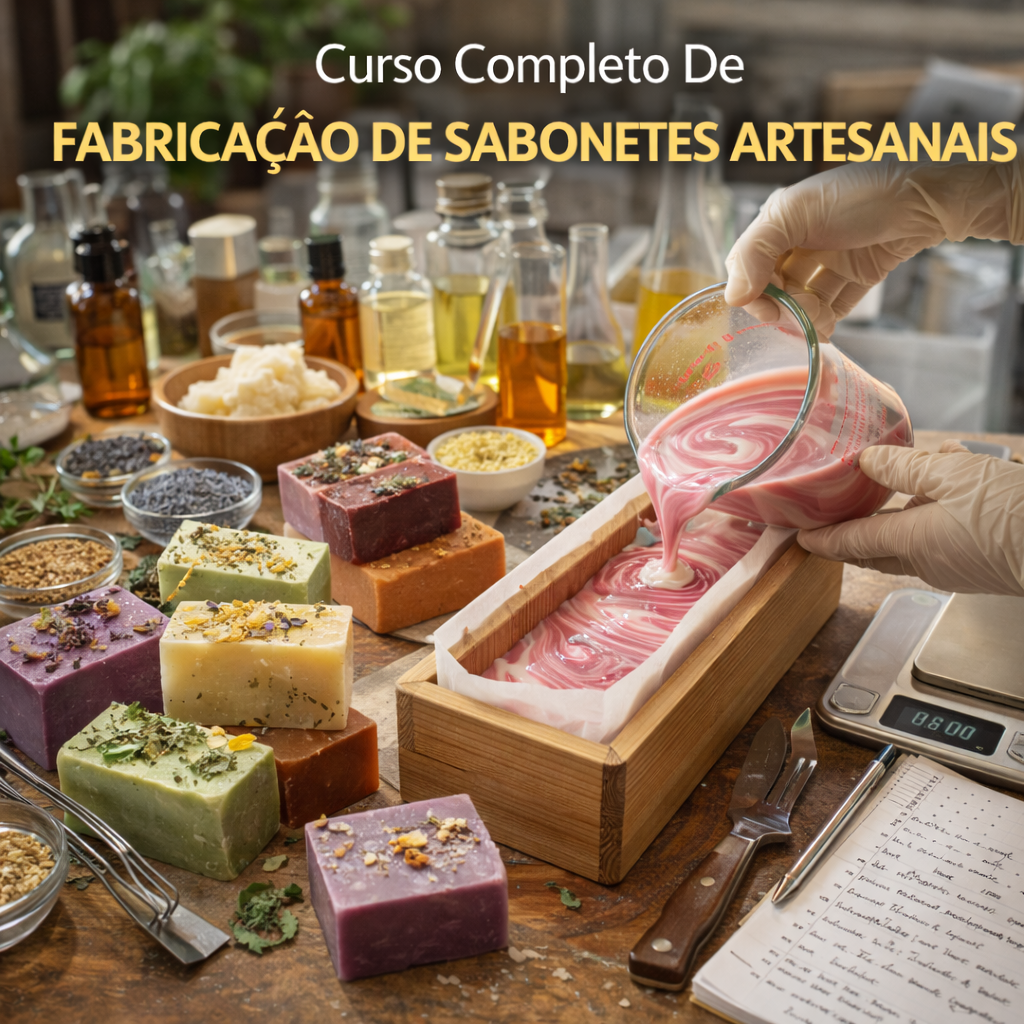 Curso Completo De Fabricação De Sabonetes Artesanais