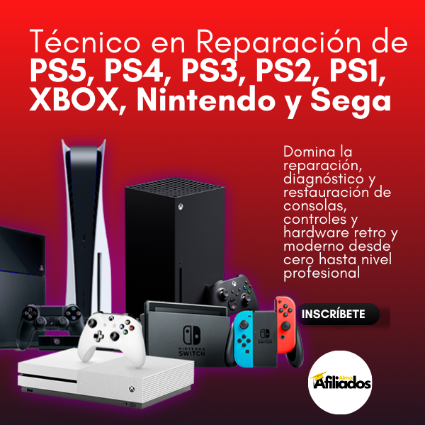 ▶️ TÉCNICO EN REPARACIÓN DE PS5, PS4, PS3, PS2, PS1, XBOX, NINTENDO Y SEGA