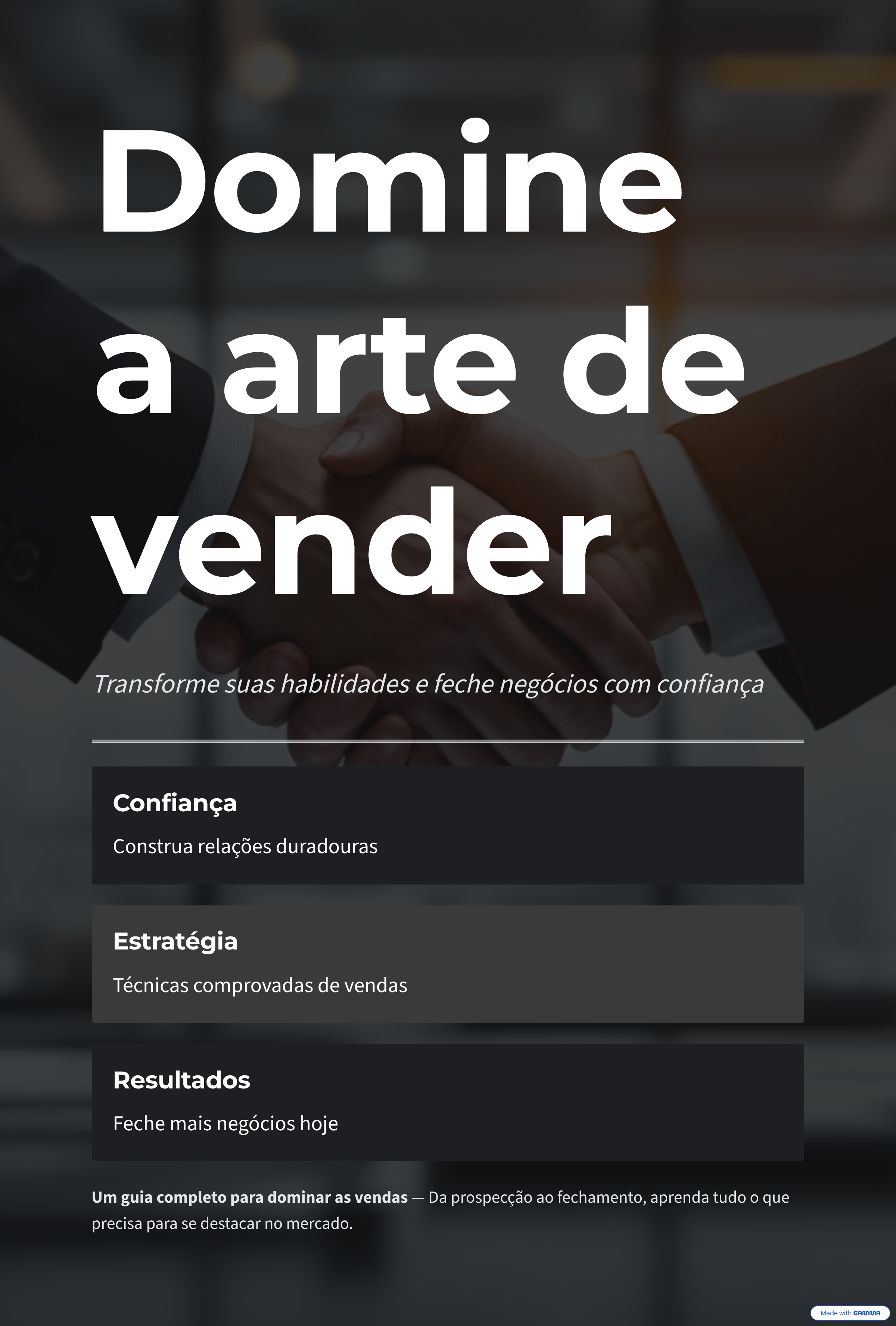 Domine a arte de vender - Editial- ebooks | Hotmart
