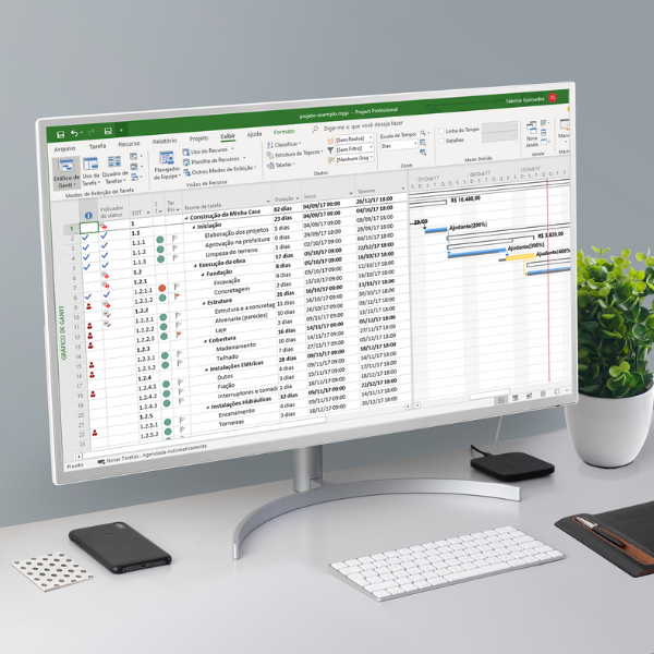 Microsoft Project Aplicado ao Planejamento e Controle de Obras - Fa...