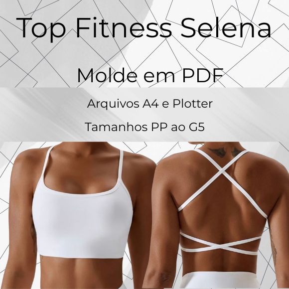 Imagem de capa para o Curso online Top Fitness Selena / Molde em PDF