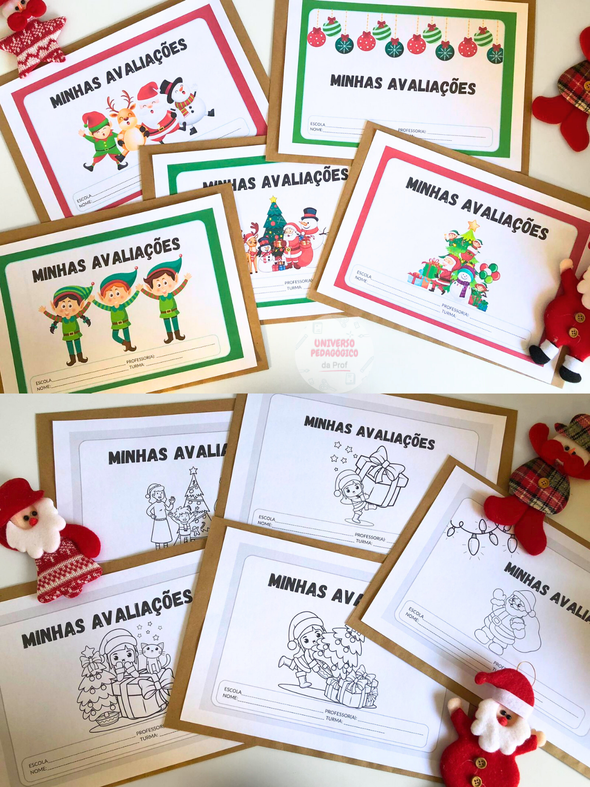 KIT CAPAS DE AVALIAÇÕES NATAL - Universo Pedagógico | Hotmart