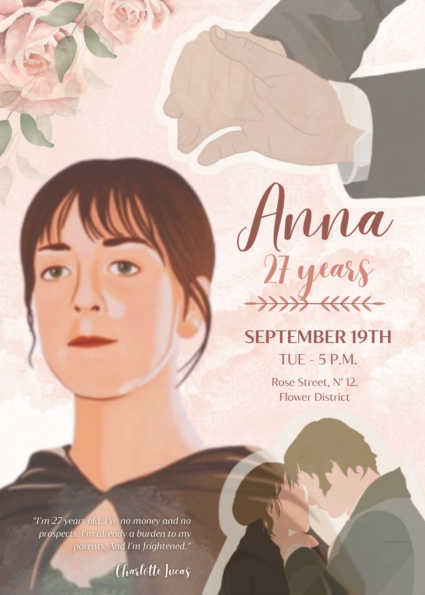 Pride and Prejudice Invitation- Charlotte Lucas