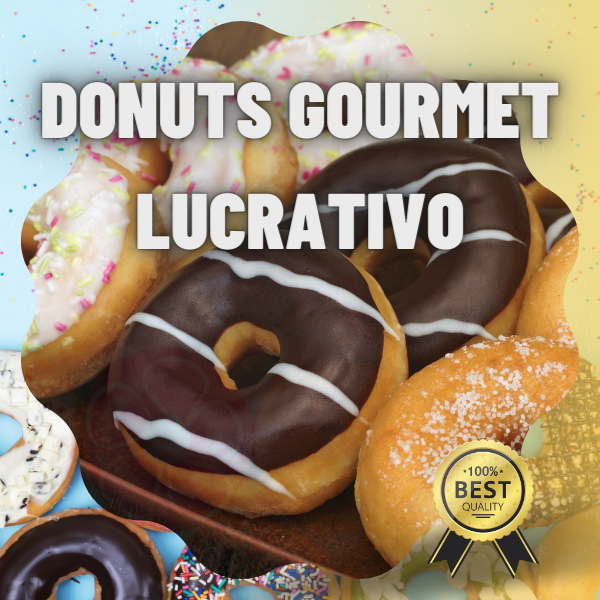 Imagem de capa para o Ebook Donuts Gourmet Lucrativo