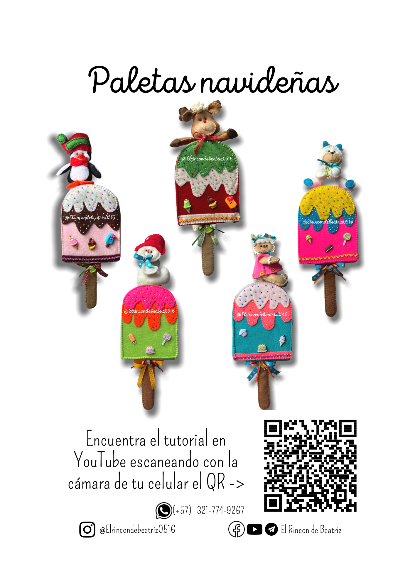 PALETAS NAVIDEÑAS. - Dora Beatriz Garcia Valencia | Hotmart