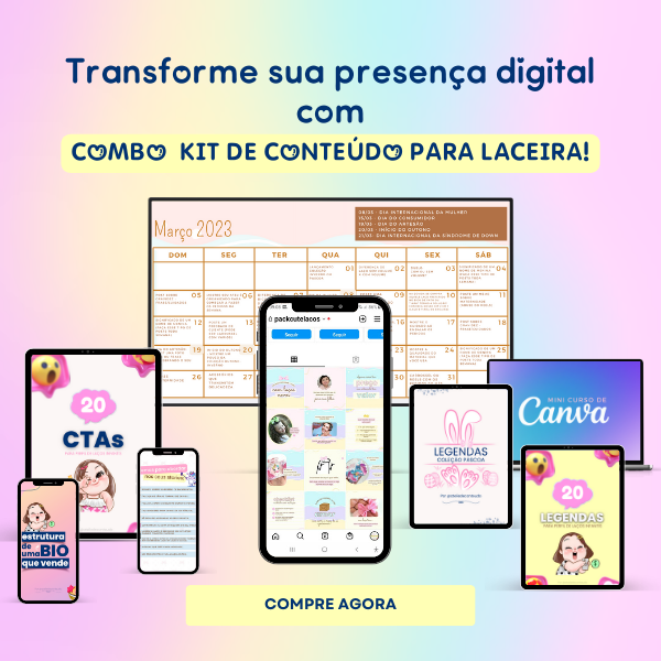 Combo Kit Conteúdo Laceiras - Ateliê de Conteúdo | Hotmart