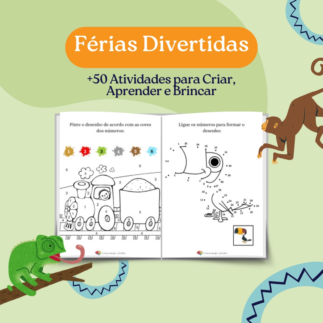 Férias Divertidas: +50 Atividades para Criar, Aprender e Brincar