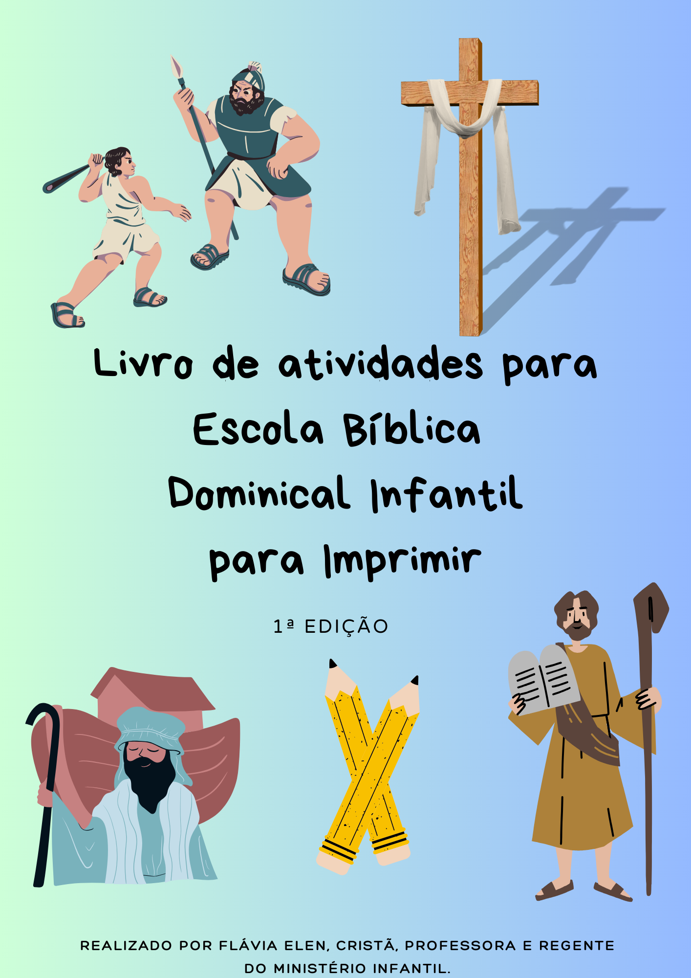 Livro de Atividades para Escola Bíblica Dominical Infantil - Para i...
