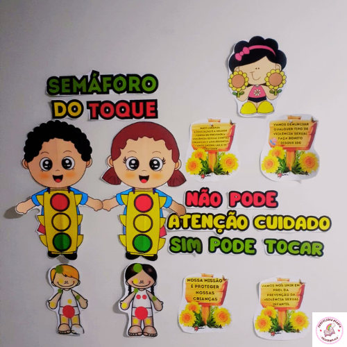 Painel Semáforo do Toque Maio Laranja🌻 - Renata Gomes Fideles | Ho...
