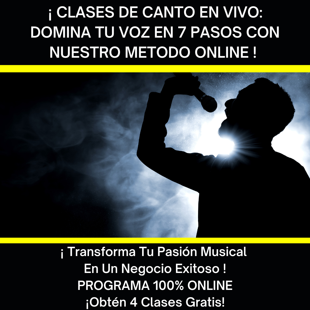 Clases de canto en vivo: Domina tu Voz y escribe canciones en 7 Pas...
