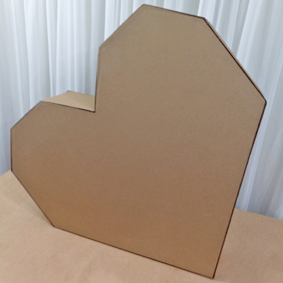 Moldes de Coração Para Imprimir Como Fazer Coração 3D de Papelão Grande Para Decoração