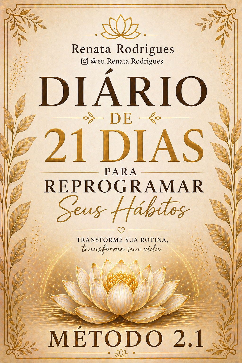 Ebook Diário de Transformação: 21 Dias para Conquistar Seus Objetivos e Vencer a Procrastinação