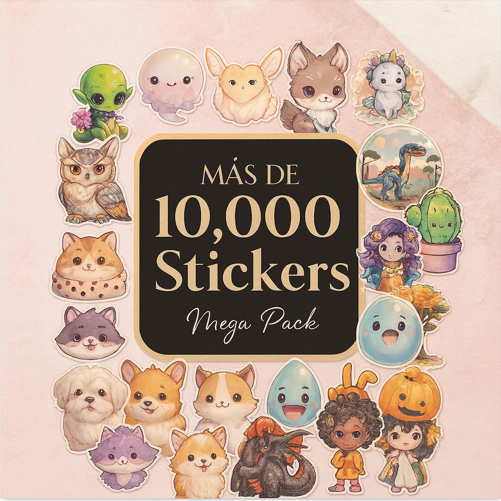 Megapack +10Mil Stickers | Hotmart