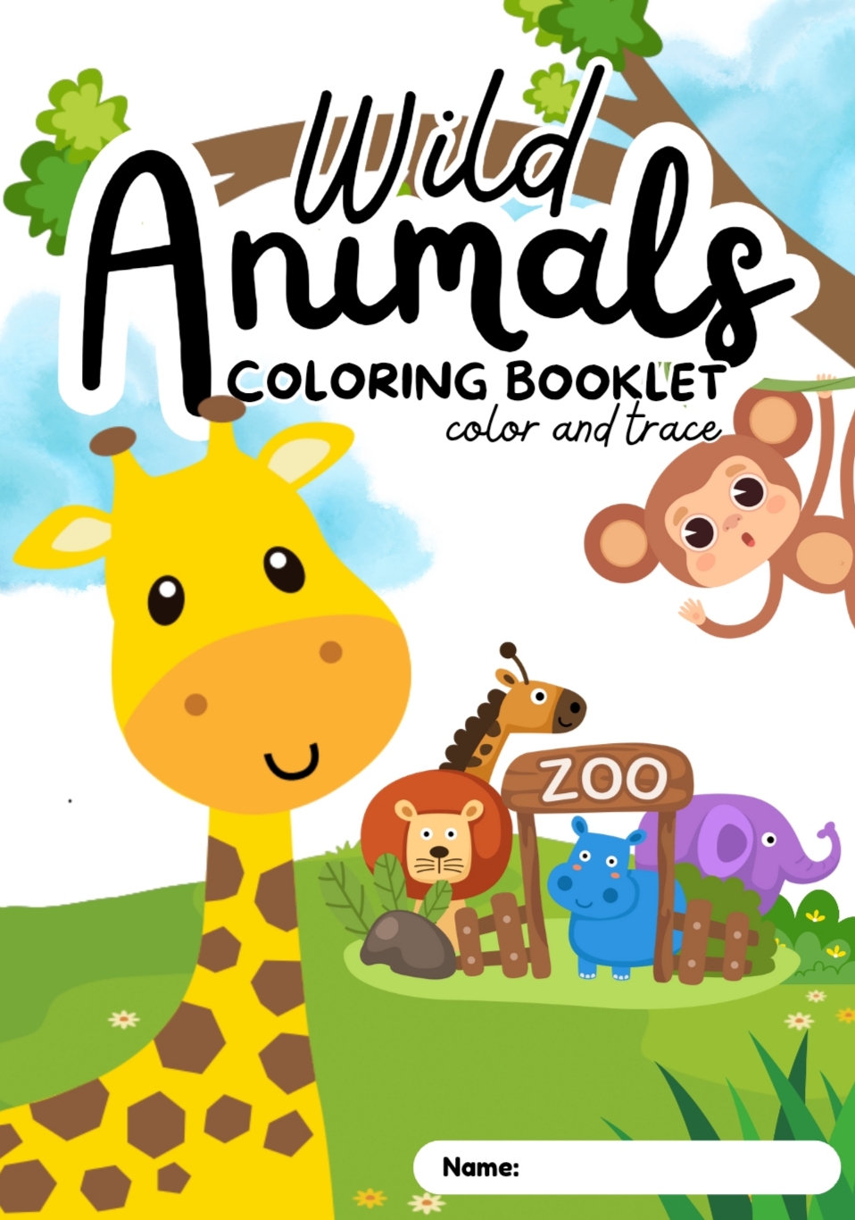 Libro para Colorear de Animales Adorables para Niños - Creaciones_L...