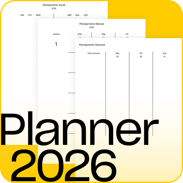 Planner 2026 em PDF para imprimir - Rafael Oliveira Cardoso | Hotmart