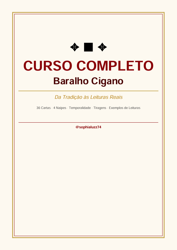 curso completo para iniciante de baralho cigano