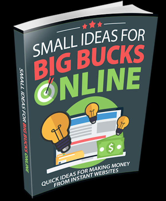 "Small Ideas for BIG Bucks Online Quick Ideas for Making Money from