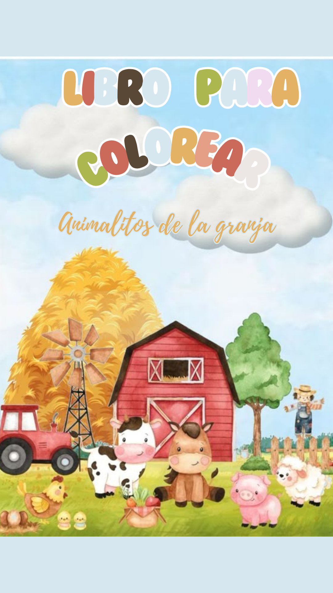 Libro para colorear Animales de la Granja - Ana Cecilia Caroley | H...