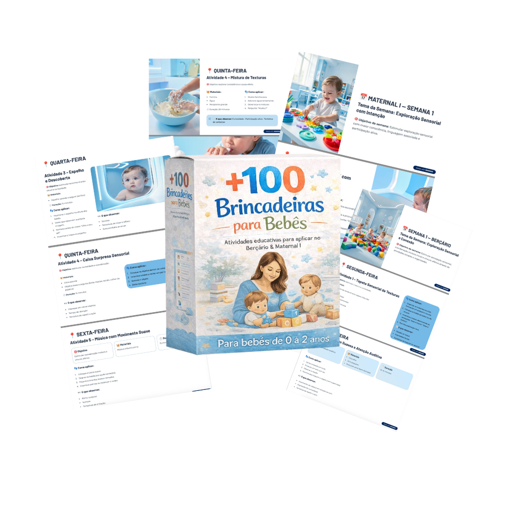 +100 Brincadeiras para Bebês Berçario e Maternal I - PLANO BÁSICO
