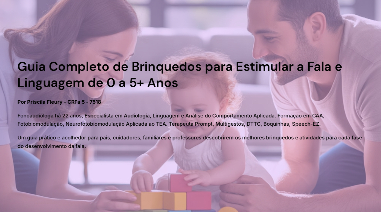 Guia Completo de Brinquedos para Estimular a Fala e a Linguagem de ...