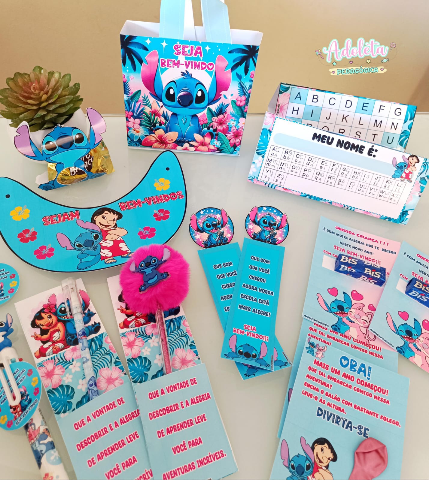 Lembrancinhas Volta Aulas Stitch