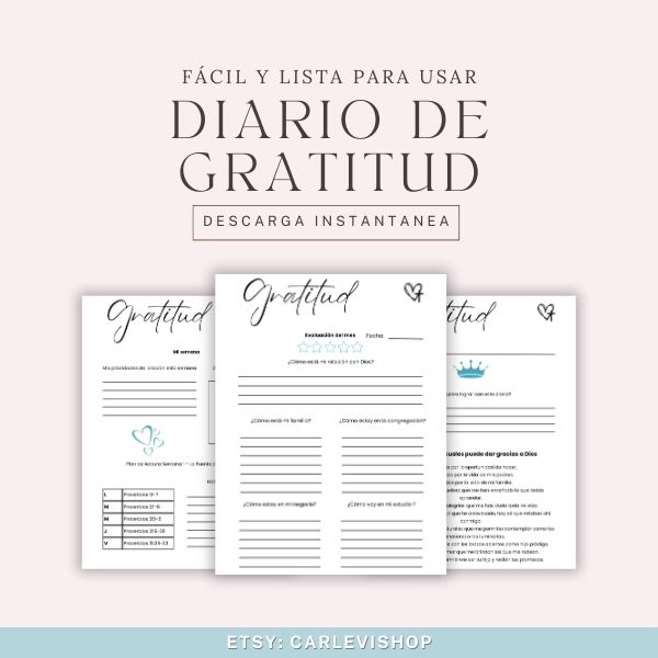 Transforma tu Vida Espiritual: Diario Digital de Gratitud y Oración...