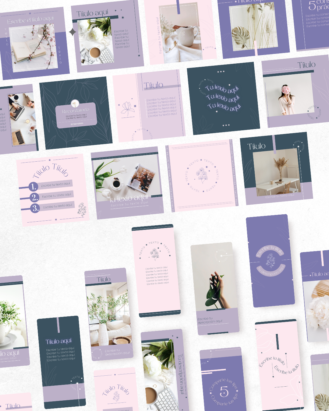 Plantillas edtiables de Canva - Serenity - Esttelar Marketing | Hot...