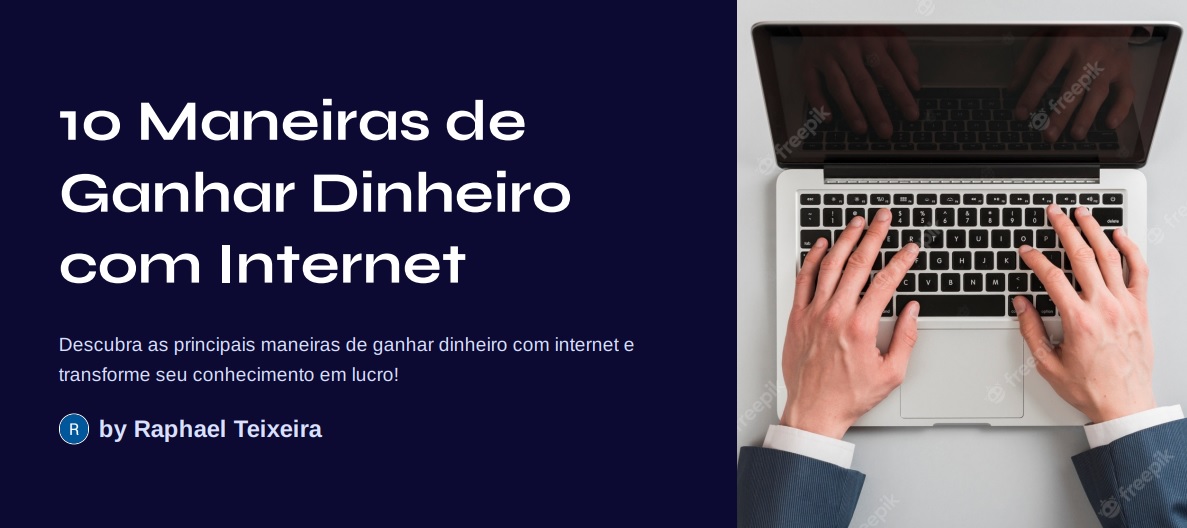 10 MANEIRAS DE GANHAR DINHEIRO COM INTERNET!!! - Raphael Teixeira
