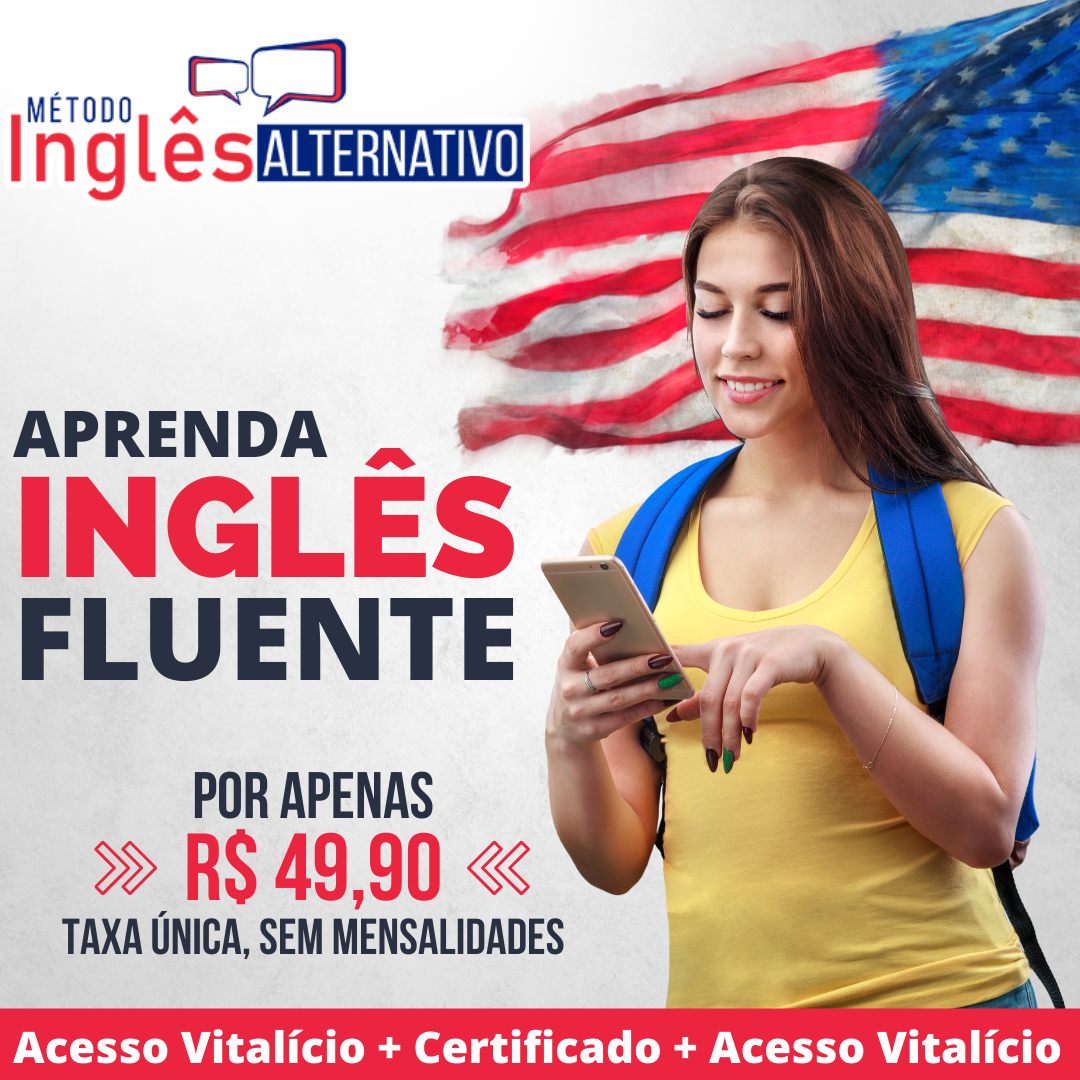 Curso de Inglês Online - Método Alternativo do Zero a Fluência Com Certificado