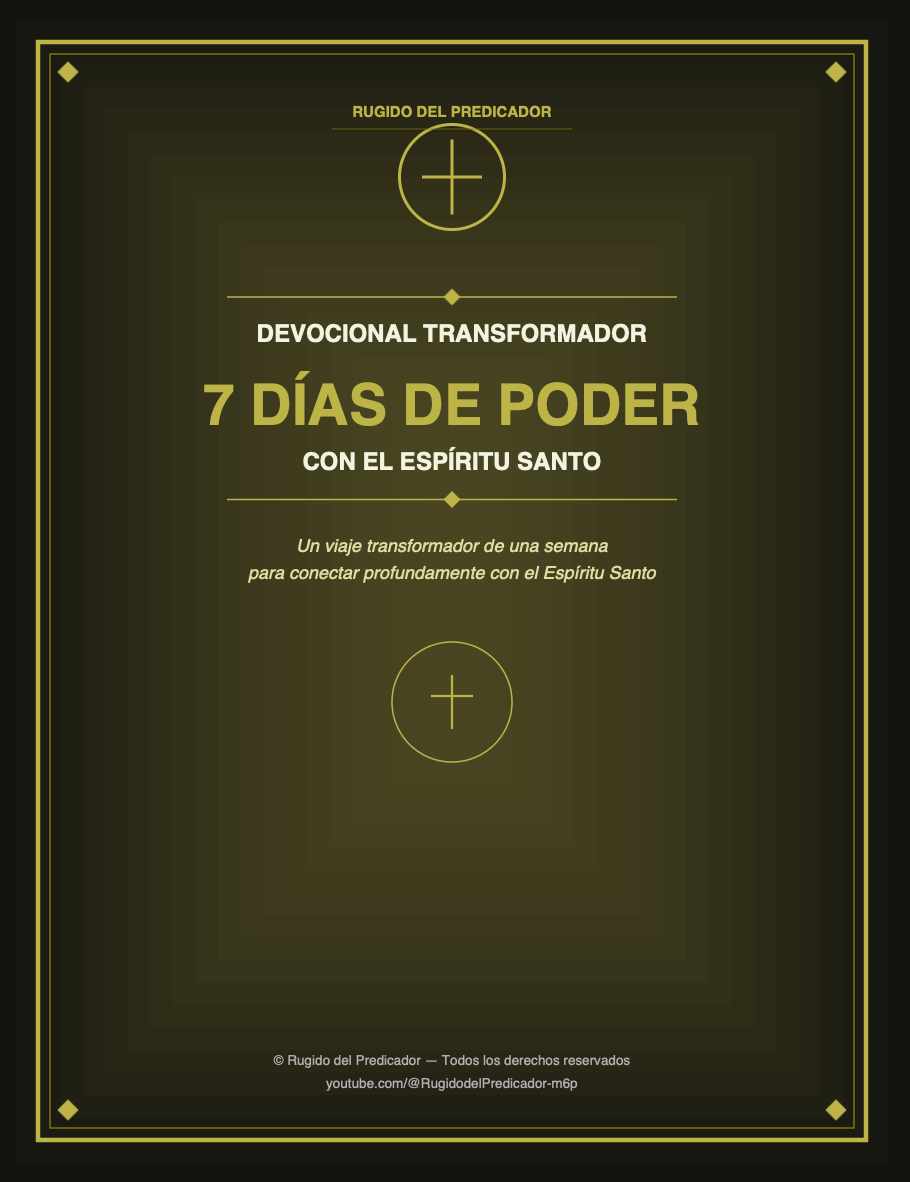 DEVOCIONAL TRANSFORMADOR: 7 DÍAS DE PODER CON EL ESPÍRITU SANTO | H...