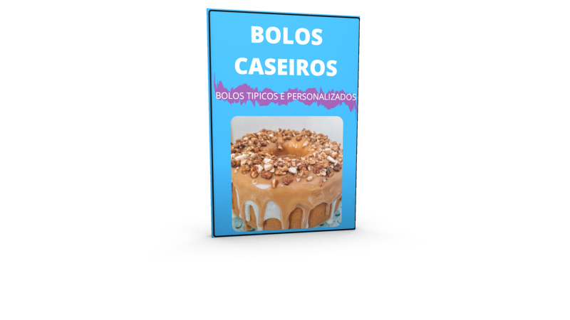 Curso em vídeo com e-book: Bolos caseiros típicos e personalizados