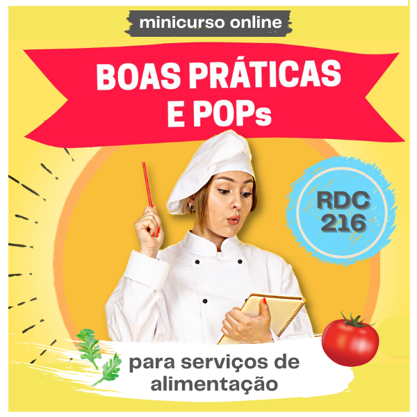 Imagem de capa para o Curso online Boas Práticas e POPs para Serviços de Alimentação + Guia para Capacitação