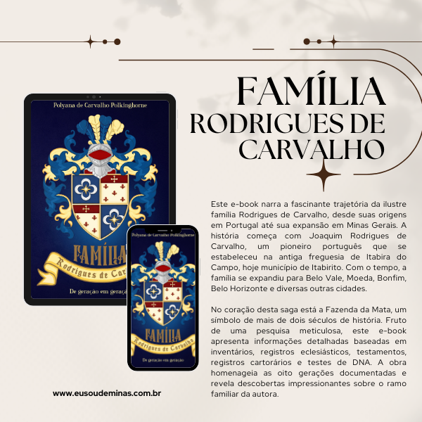 Imagem de capa para o Ebook Genealogia Família Rodrigues de Carvalho 