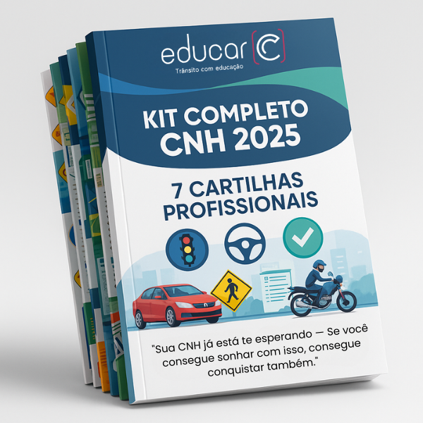 Apostila CNH 2025: Primeira Habilitação + Simulados Detran - Cassio...